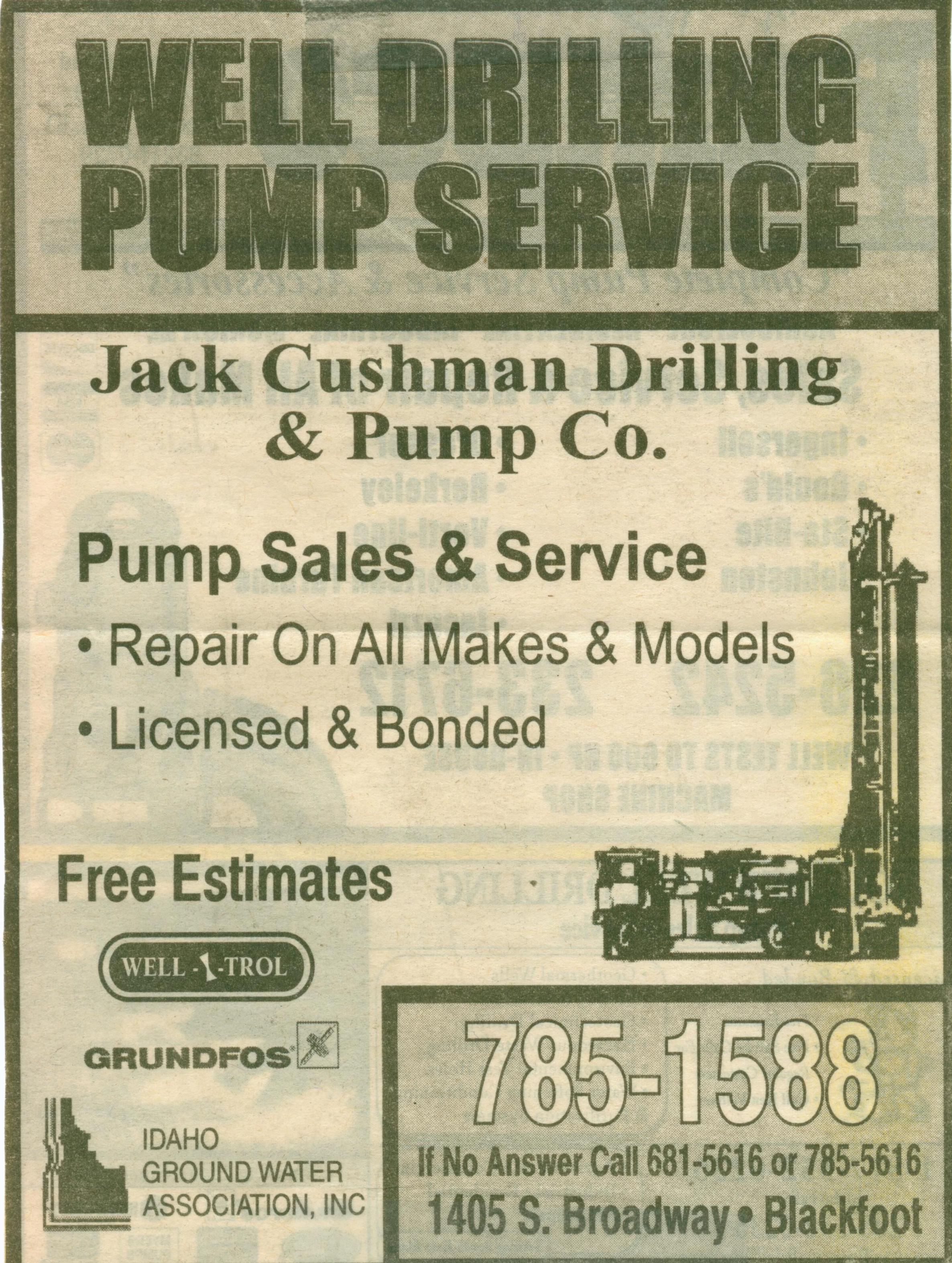 Blackfoot Pump Repair